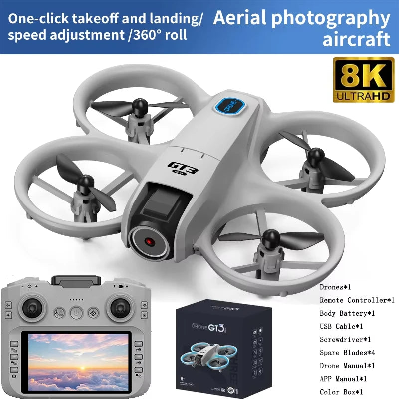 GT3 8K Dual Camera Foldable Drone