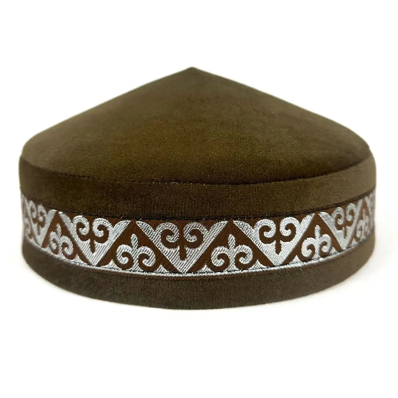Kazakh Embroidered Kufi Cap