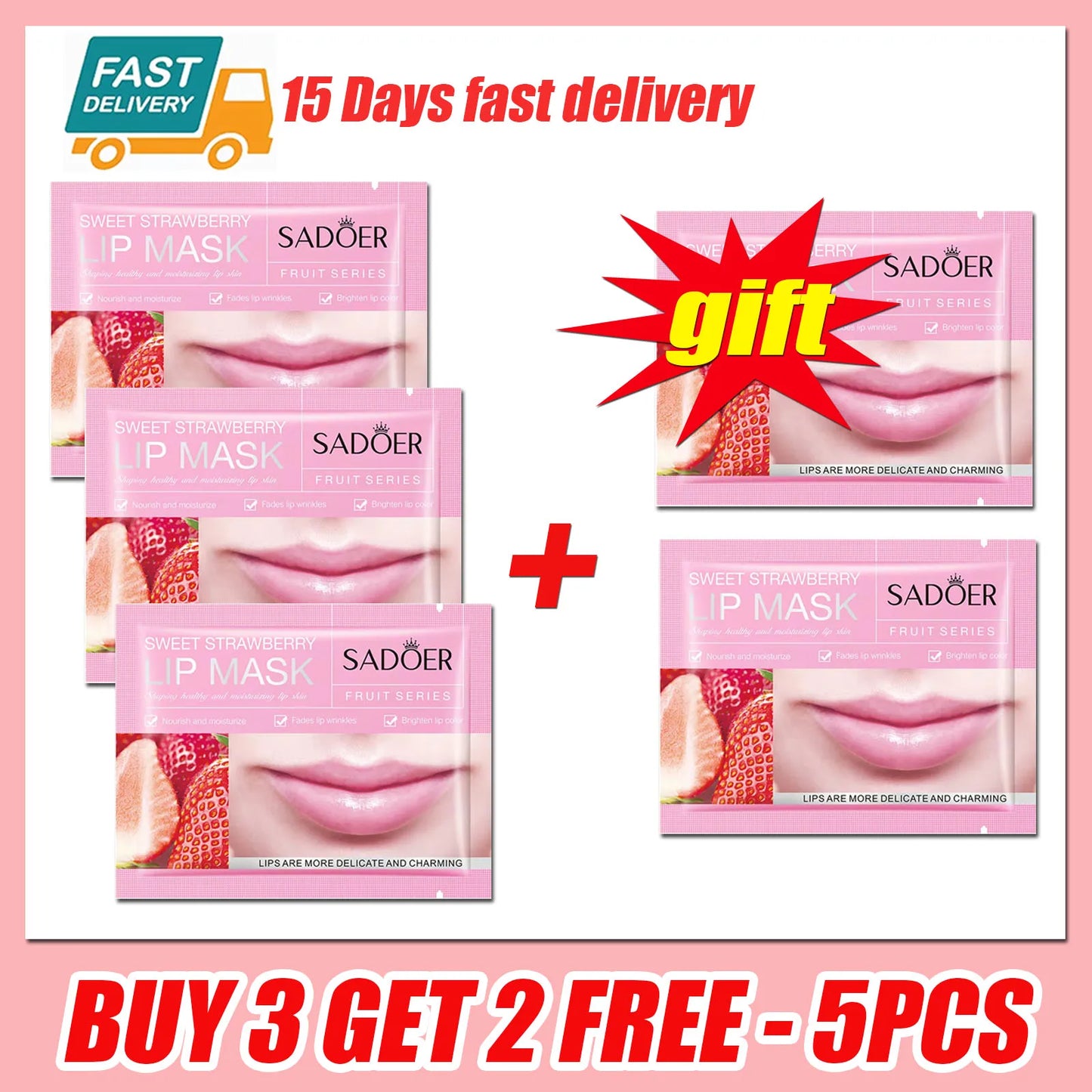 Pink Crystal Collagen Lip Mask