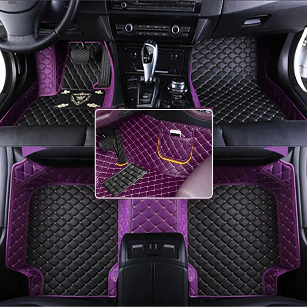 Luxury Waterproof Leather Car Floor Mats