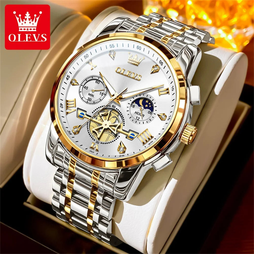 Luxury Moonphase Roman Dial Watch