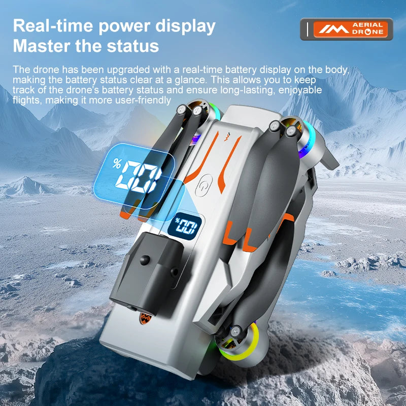 M4 8K HD Triple-Camera Drone With Integrated Screen