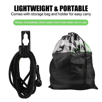 💦 Expandable High-Pressure Garden Hose with Double Metal Connector