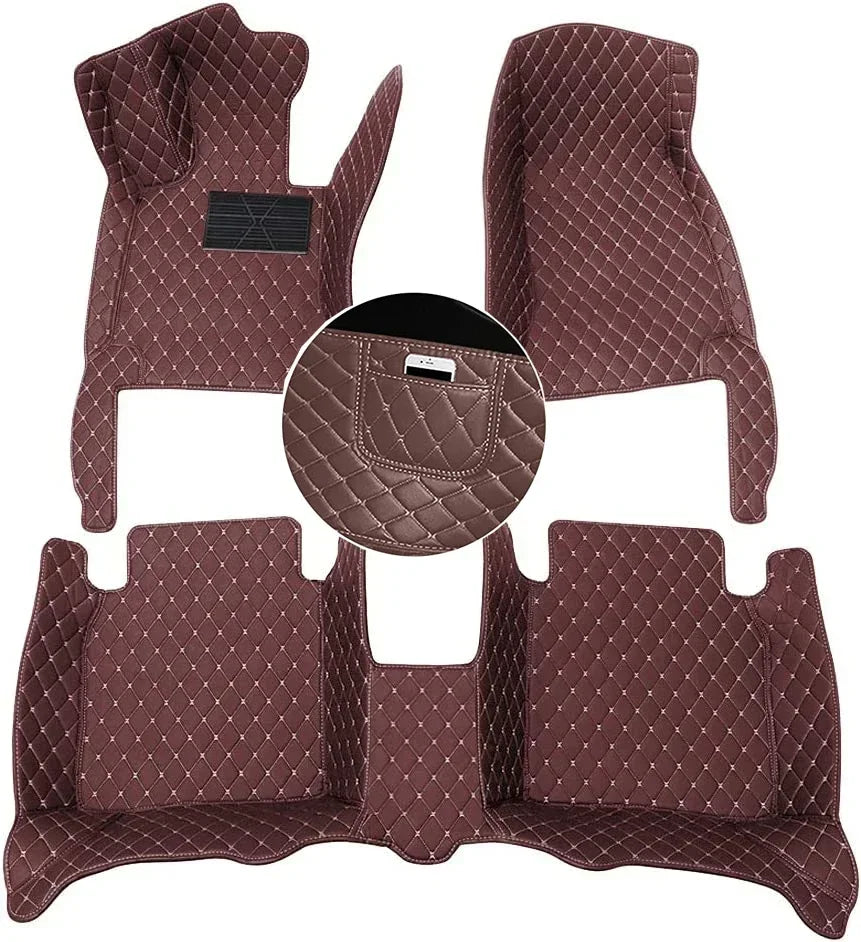 Luxury Waterproof Leather Car Floor Mats