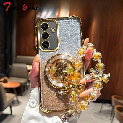 G7 A16 A26 A36 A56 A06 A15 A25 A35 A55 A14 A24 A34 A54 5G Bracket bracelet Case for Samsung Galaxy A17 A07 A37 A5