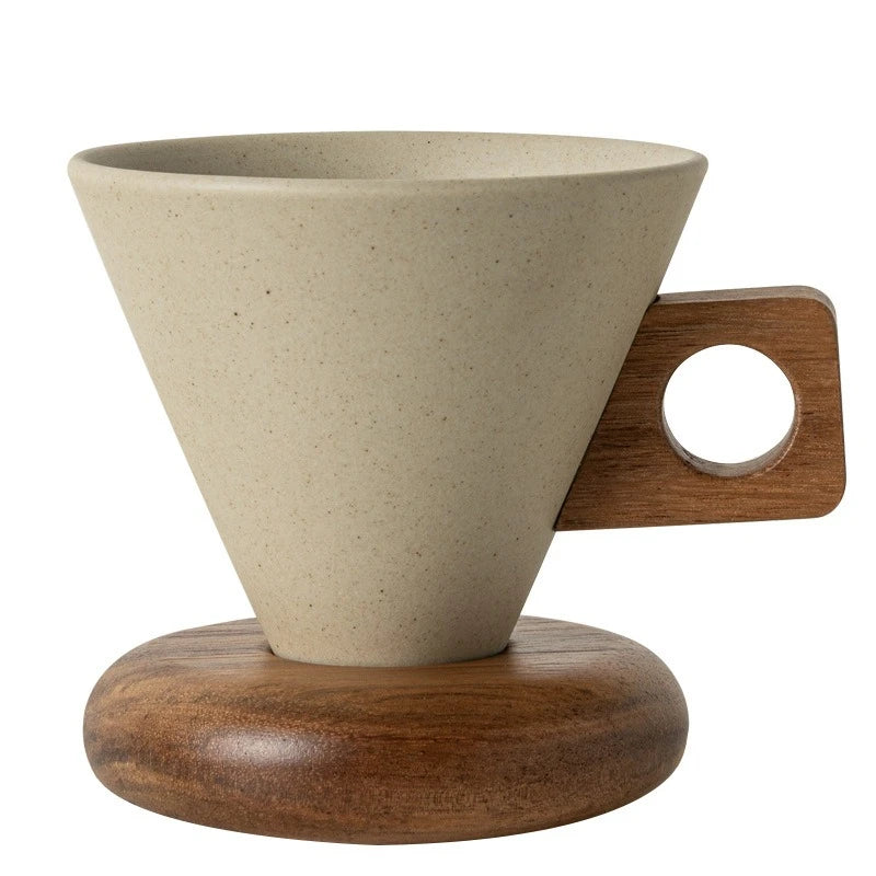 Elegant Vintage Ceramic Coffee Cup & Saucer Set