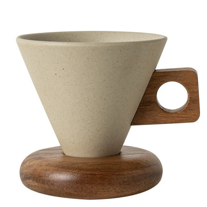 Elegant Vintage Ceramic Coffee Cup & Saucer Set