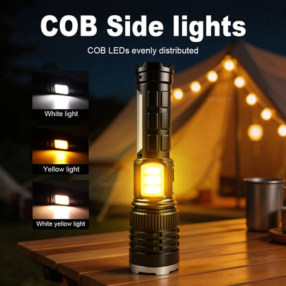 Powerful Rechargeable COB Flashlight for Every Adventure**