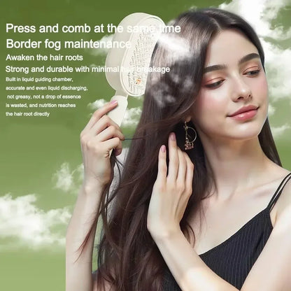 3-in-1 Hairbrush with Steam, Essential Oil, and Self-Cleaning