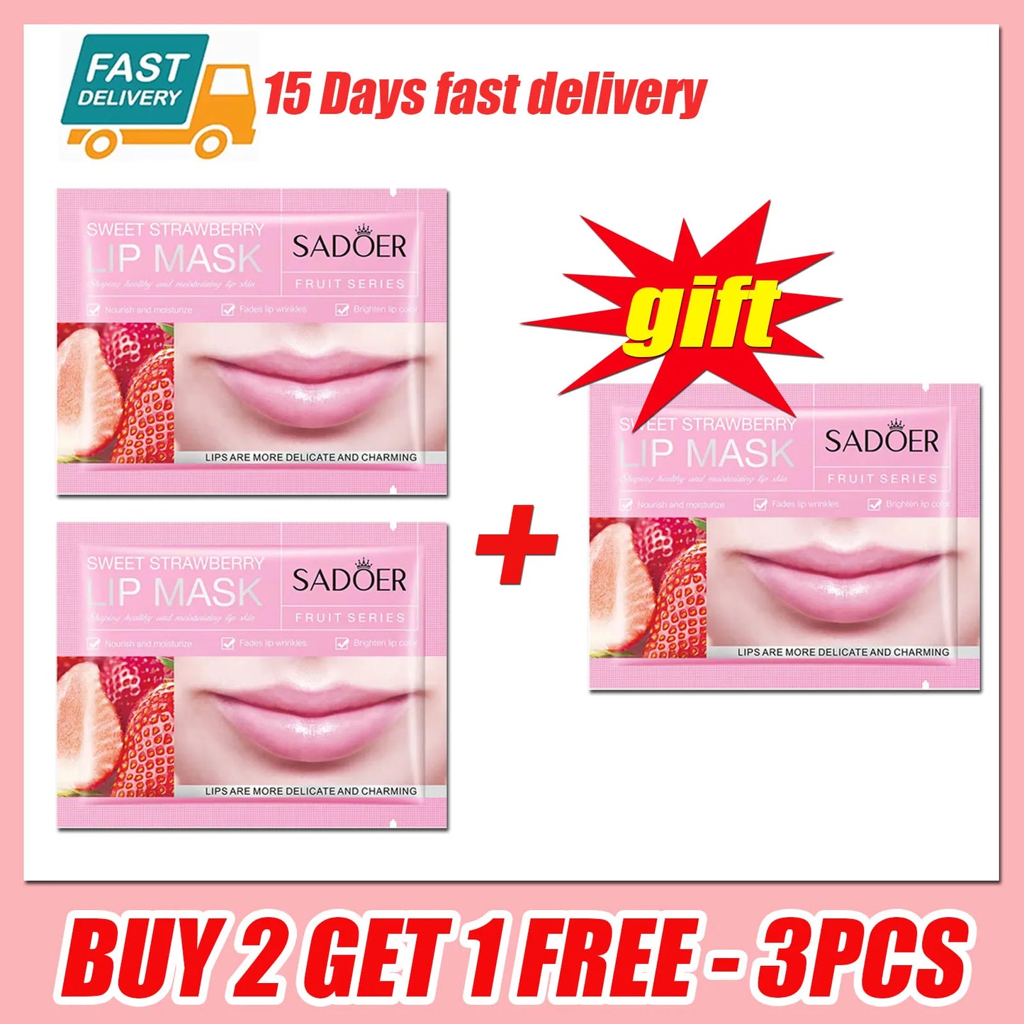 Pink Crystal Collagen Lip Mask