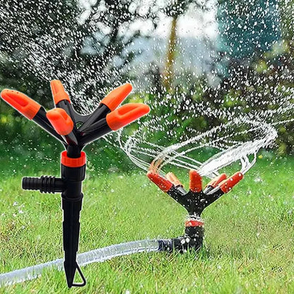 360° Automatic Rotating Garden Sprinkler for Wide & Even Water Coverage
