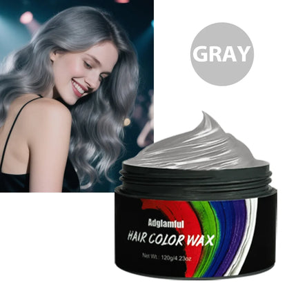 Multi-Color Temporary Hair Wax - Quick & Easy, Damage-Free, Washable, Non-Greasy, One-Time Use for Parties & Events