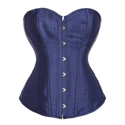 Women's Satin Lace-Up Corset Bustier