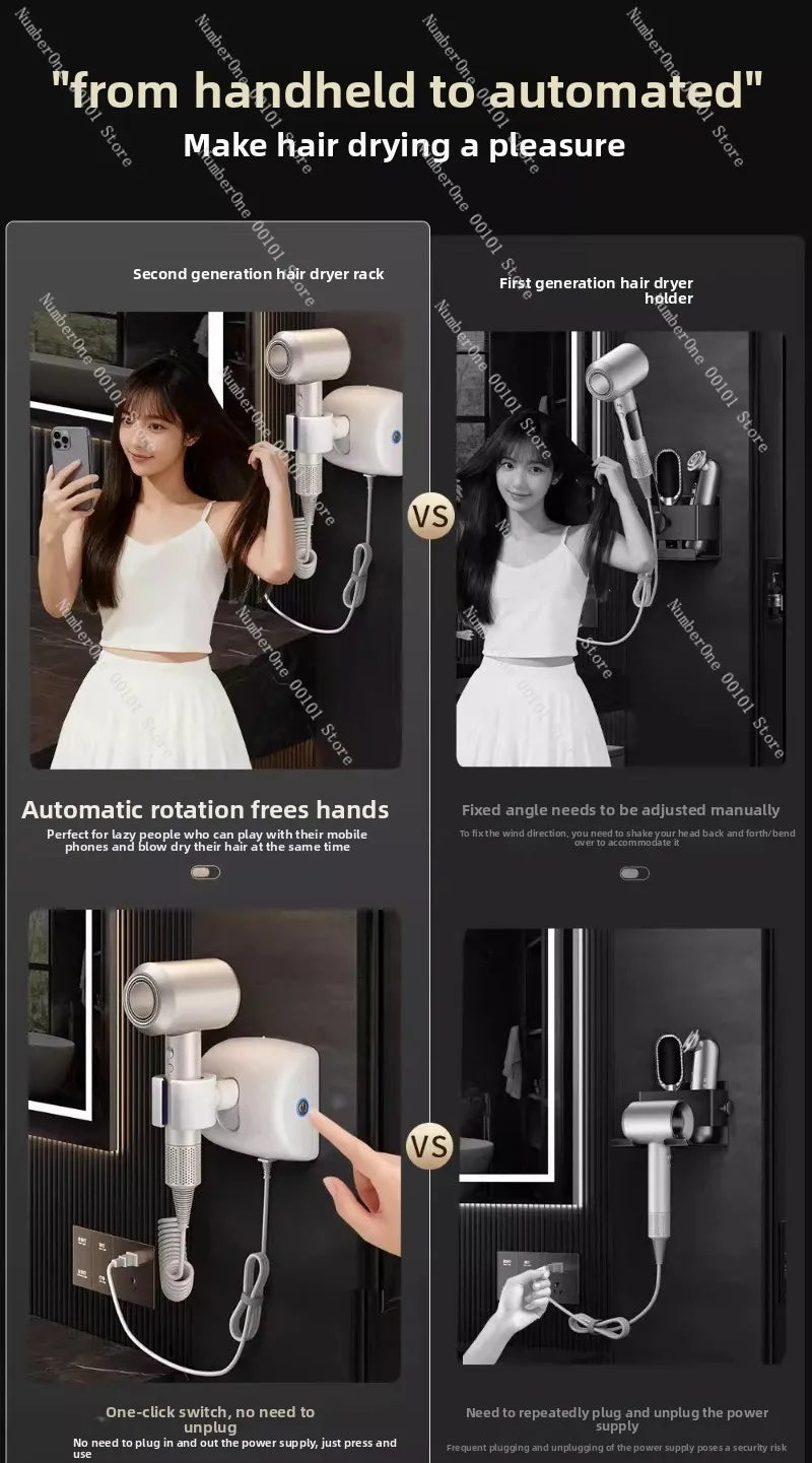 Hair Dryer Holder (No-Drill)
