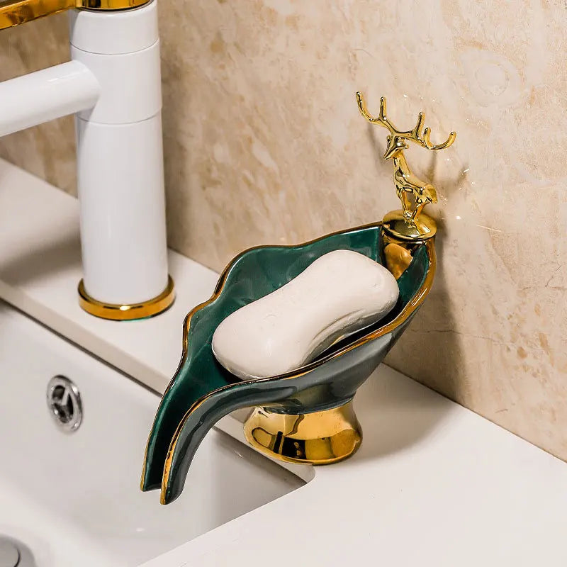 Leaf Ceramic Soap Dish