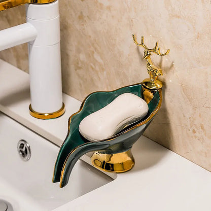 Leaf Ceramic Soap Dish