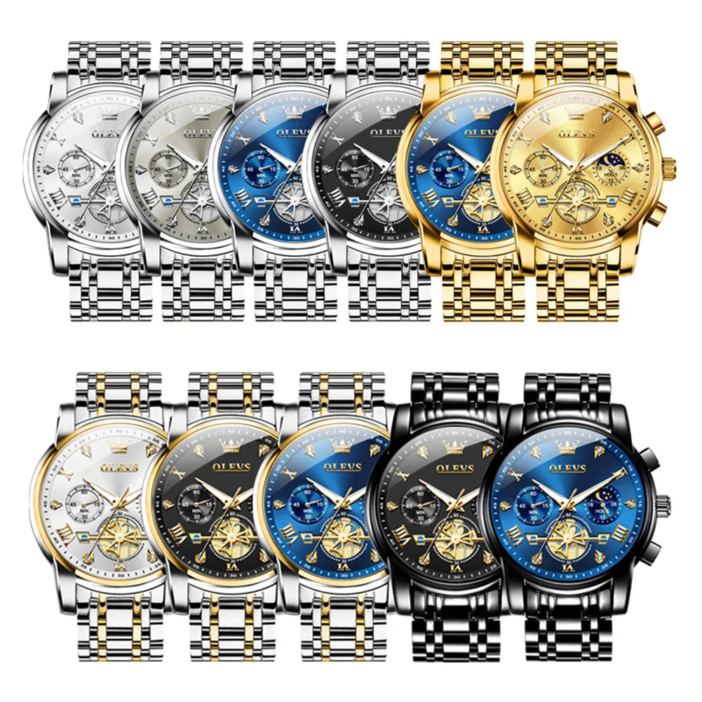 Luxury Moonphase Roman Dial Watch
