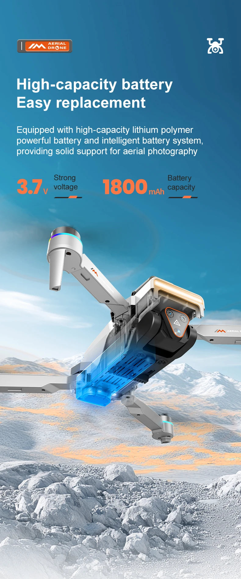 M4 8K HD Triple-Camera Drone With Integrated Screen