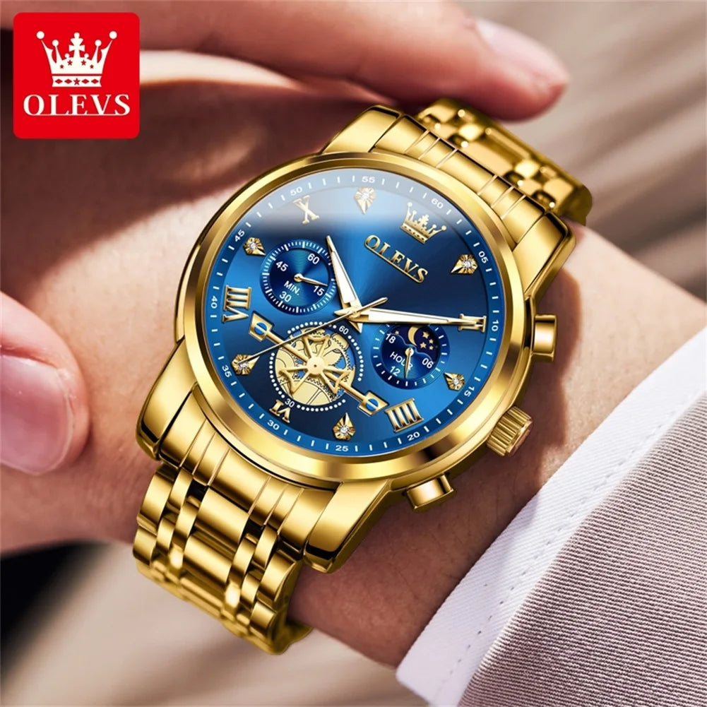 Luxury Moonphase Roman Dial Watch
