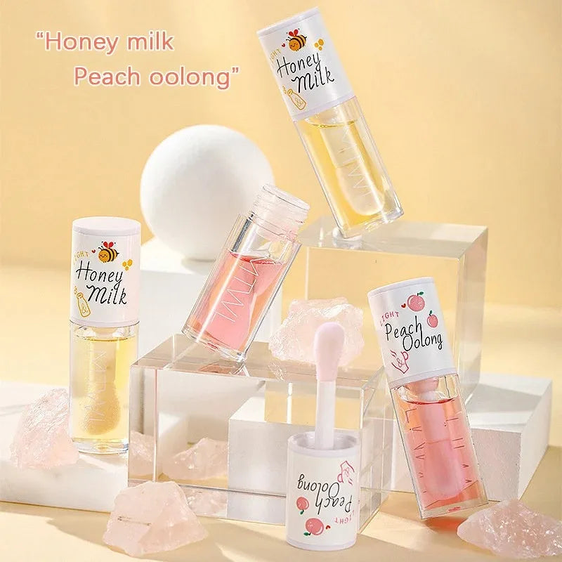 White Peach and Honey Lip Oil – Silky Hydration