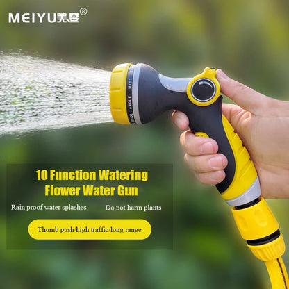 💧 10m High-Pressure Multifunctional Garden Water Gun with 10 Spray Modes