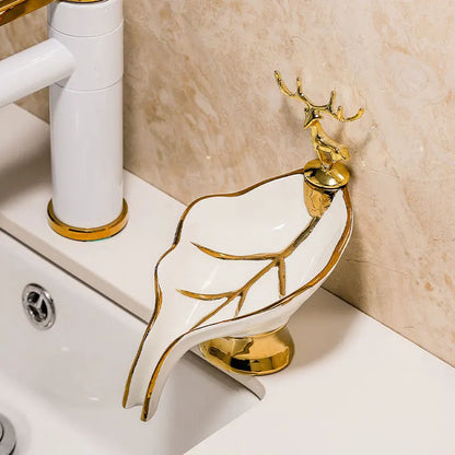 Leaf Ceramic Soap Dish