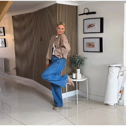 Women’s Wool-Inspired Short Coat