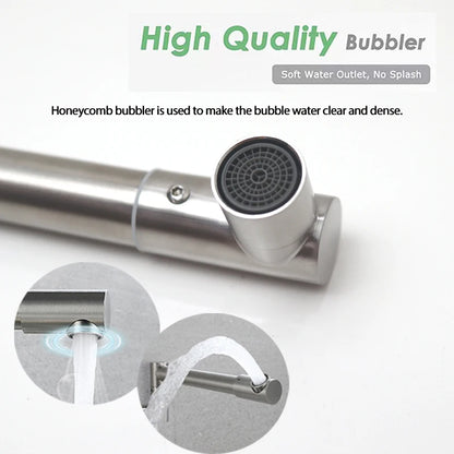 A Kitchen Faucet With a Modern and Space-Saving Design