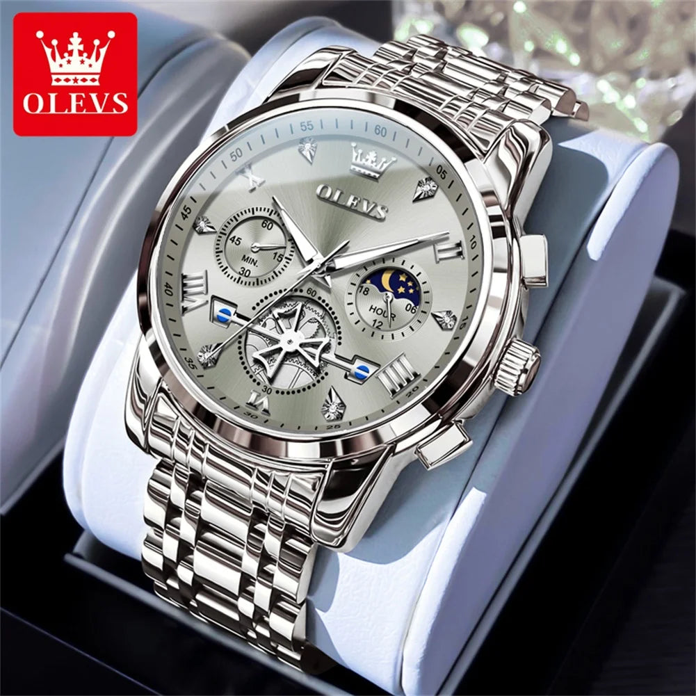 Luxury Moonphase Roman Dial Watch
