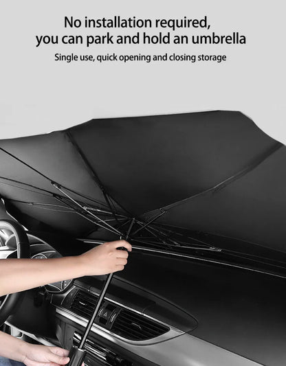 Keep Your Car Cool & Protected with the Ultimate Portable Windscreen Sun Shade