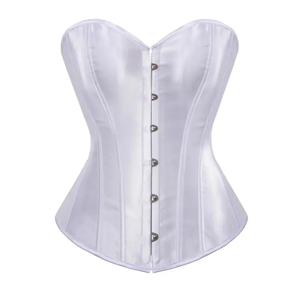 Women's Satin Lace-Up Corset Bustier