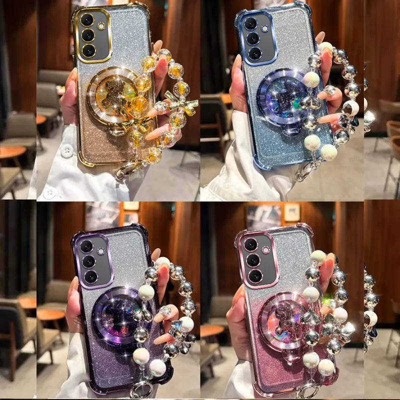 G7 A16 A26 A36 A56 A06 A15 A25 A35 A55 A14 A24 A34 A54 5G Bracket bracelet Case for Samsung Galaxy A17 A07 A37 A5