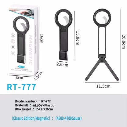 Foldable Magnetic Phone Tripod with Carabiner Mount