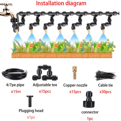 🌿 Smart Garden Misting & Irrigation System – Automatic Watering Kit (5–20m)