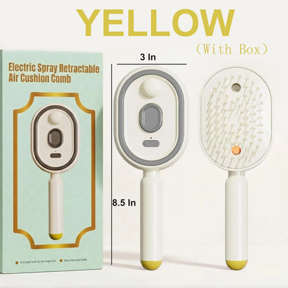 3-in-1 Hairbrush with Steam, Essential Oil, and Self-Cleaning