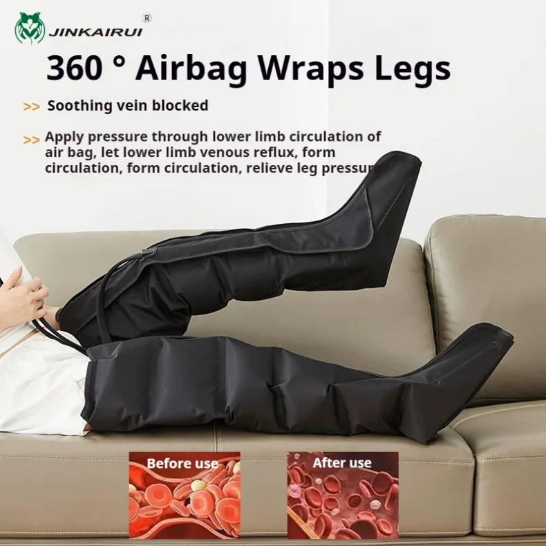 **AirRevive™ Air Compression Leg & Foot Massager Boots with Remote Control