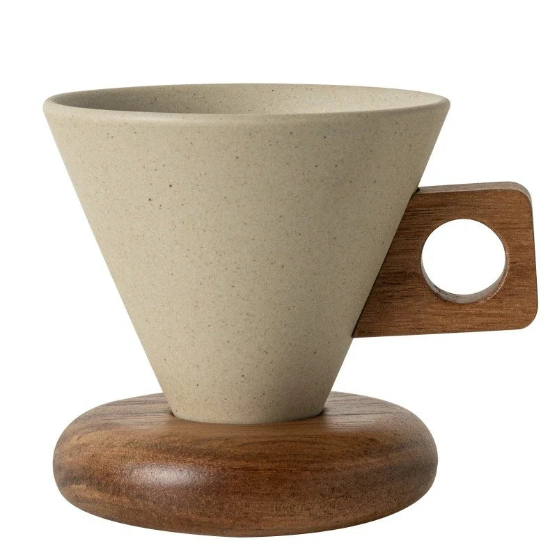 Elegant Vintage Ceramic Coffee Cup & Saucer Set
