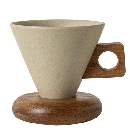 Elegant Vintage Ceramic Coffee Cup & Saucer Set