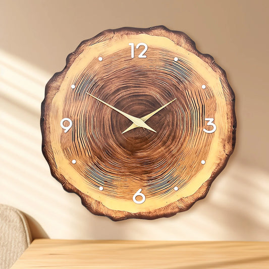 Woodland Harmony Silent Wooden Wall Clock