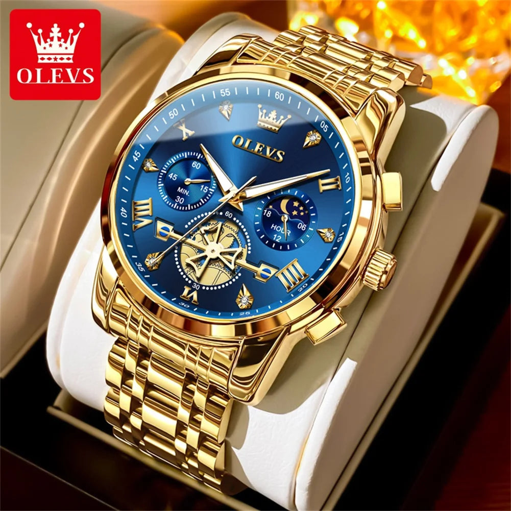 Luxury Moonphase Roman Dial Watch
