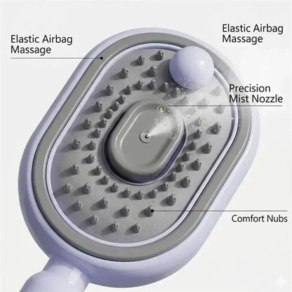 3-in-1 Hairbrush with Steam, Essential Oil, and Self-Cleaning