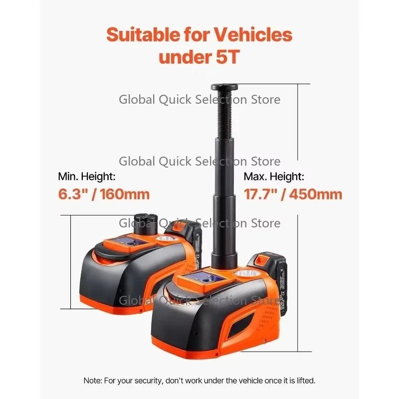 Portable 5-Tonne Hydraulic Car Jack Kit with Remote Control