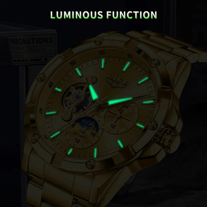 LIGE Luxury Hollow Tourbillon Men’s Watch