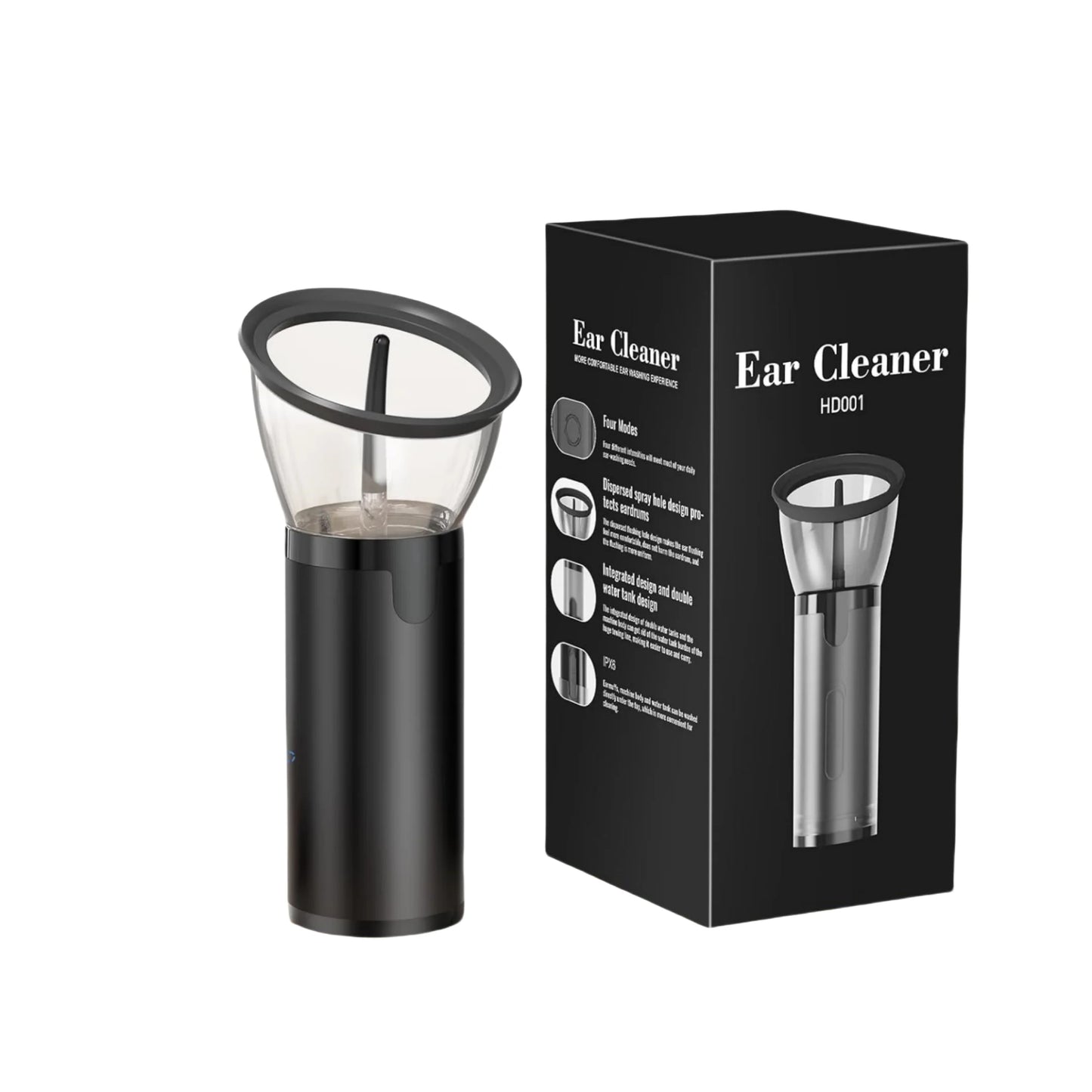 Powerful Rechargeable Earwax Removal with 4 Pressure Modes & IPX6 Waterproof