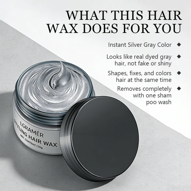 9 Colors Temporary Hair Color Wax Disposable One-Time Use Washable Hair Dye Cream for Party Cosplay DIY Hair Styling