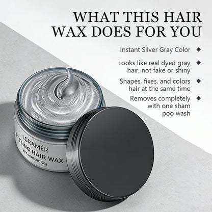 9 Colors Temporary Hair Color Wax Disposable One-Time Use Washable Hair Dye Cream for Party Cosplay DIY Hair Styling