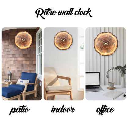 Woodland Harmony Silent Wooden Wall Clock