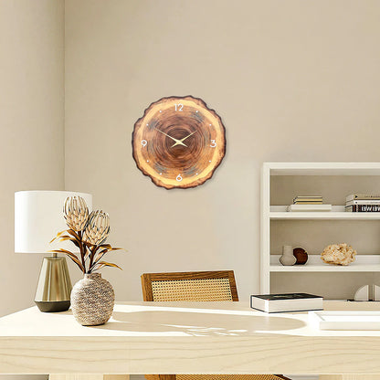 Woodland Harmony Silent Wooden Wall Clock