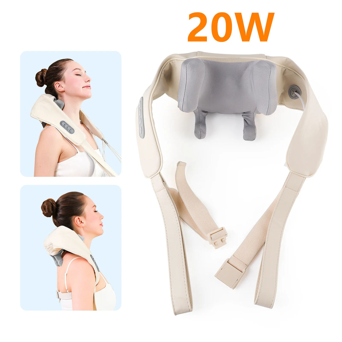 26W Neck, Shoulder & Back Kneading Massager