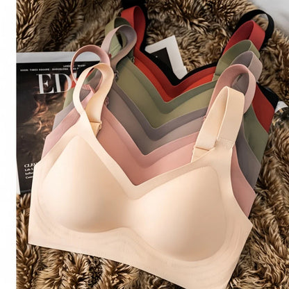 Women's Plus Size Push-Up Bra, Seamless and Wireless